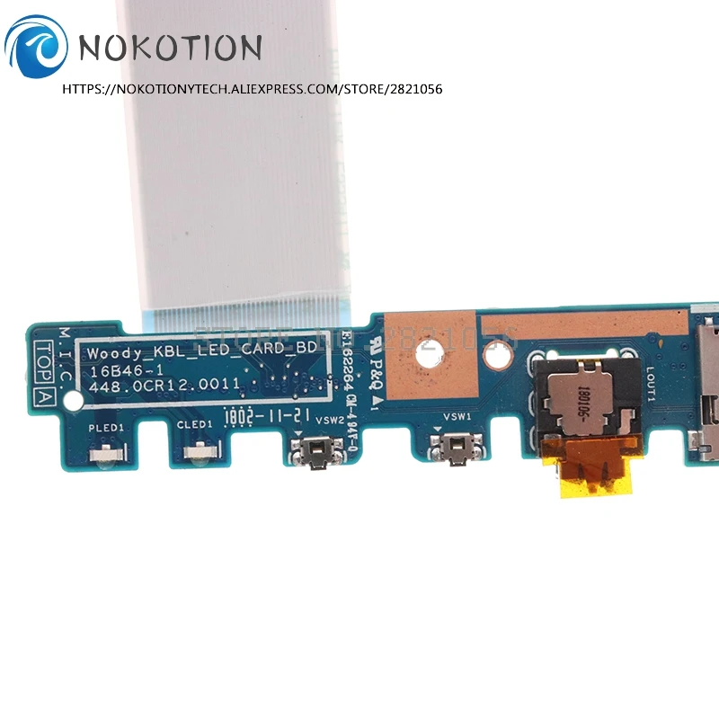 USB-считыватель аудиокарт 16B46-1 448.0CR12.0011 для ноутбука ACER Spin 5 SP513 SP513-52N SP515-51N