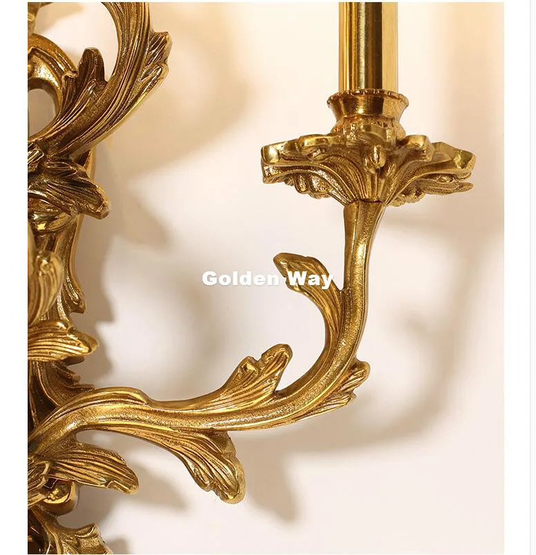 Европейский Хрустальный Настенный бра W35cm H70cm 3 руки Хрустальная стена роскошный