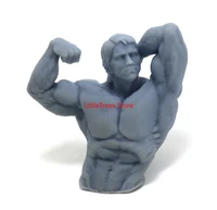 60mm resin model arnold bodybuilding bust 3d print figure sculpture