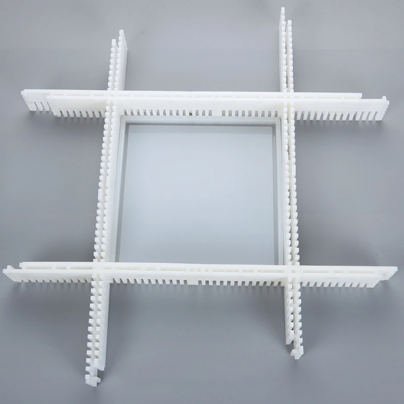 

K3ND 4 Pcs Box Silicone Mold Fixed Frame Rectangle Incense Box Resin Mould Fixing Pad