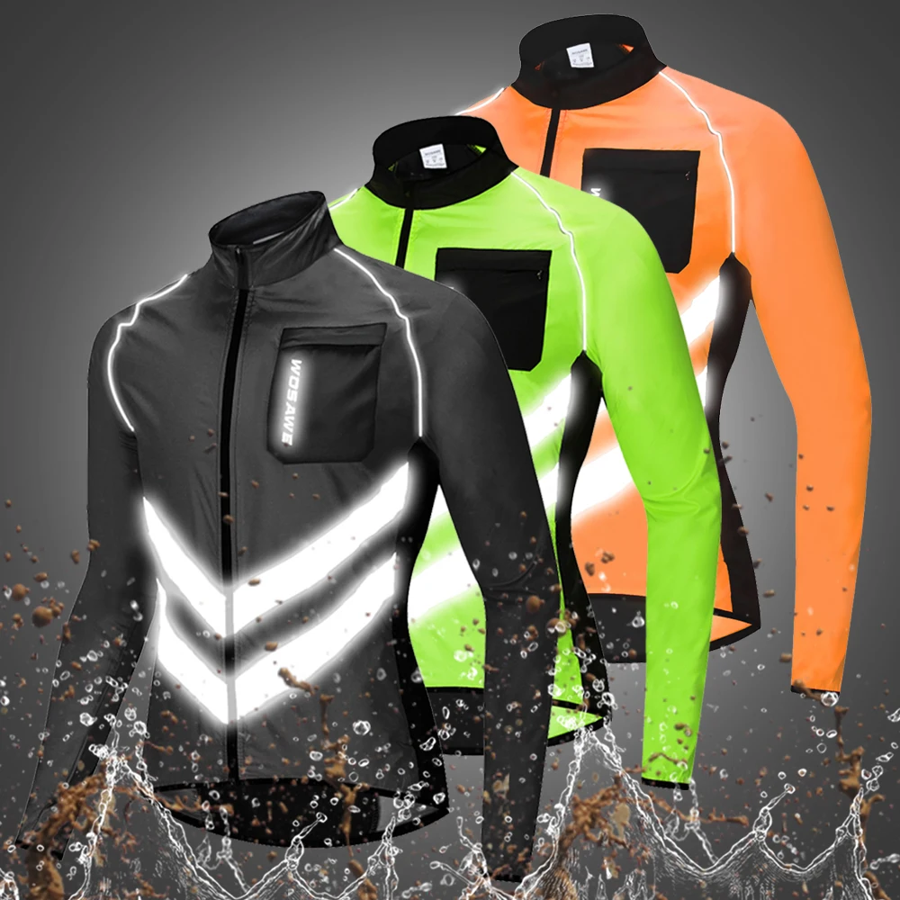 WOSAWE светоотражающий Мотоциклетные Куртки Одежда для мотокросса езды на