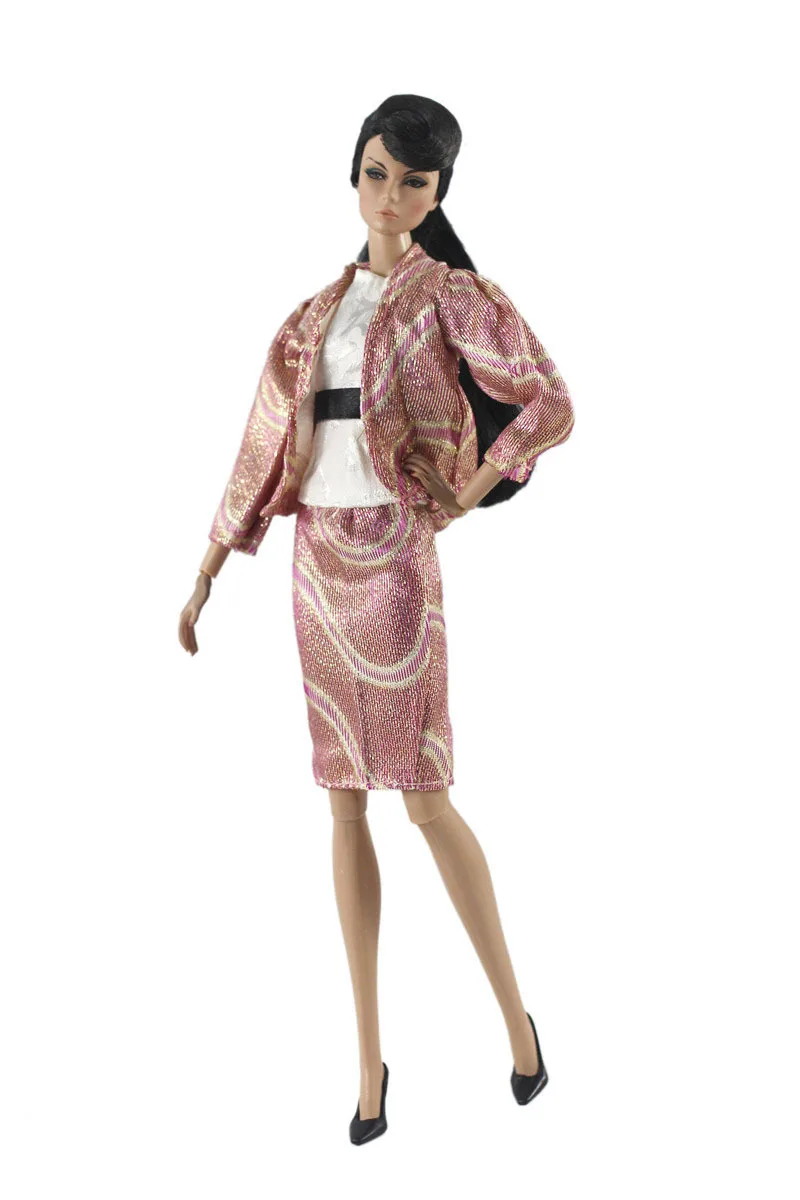 

Sharp Lady Dress Outfit Suit Sets for Barbie BJD FR SD Doll Clothes Role Play Accessories Toys for Girl