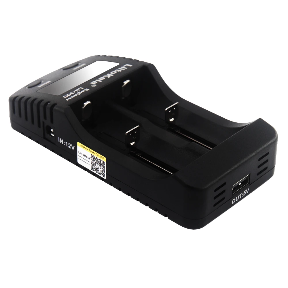 Liitokala lii 300 цифровой 18650 26650 18350 10440 18500 Зарядное устройство ЖК дисплей Дисплей