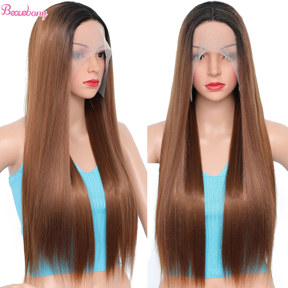 

Straight Wig Synthetic Lace Front Wigs For Black Women Ginger Brown Lace Front Wig Sale Perruque Lace Frontal Wig Natural Hair