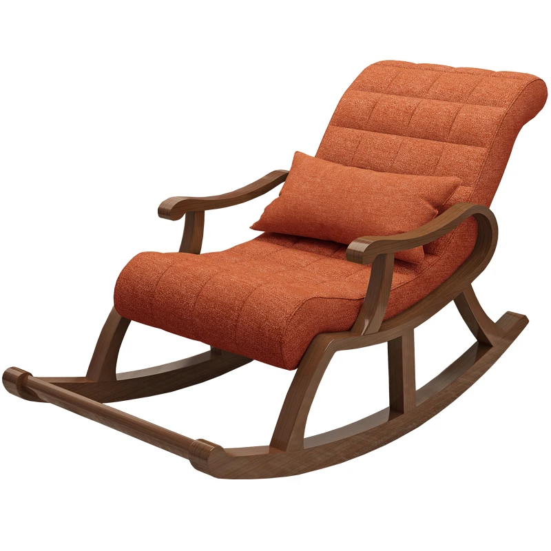 Nordic деревянное кресло качалка для дивана recliner пожилых взрослых ленивый стул