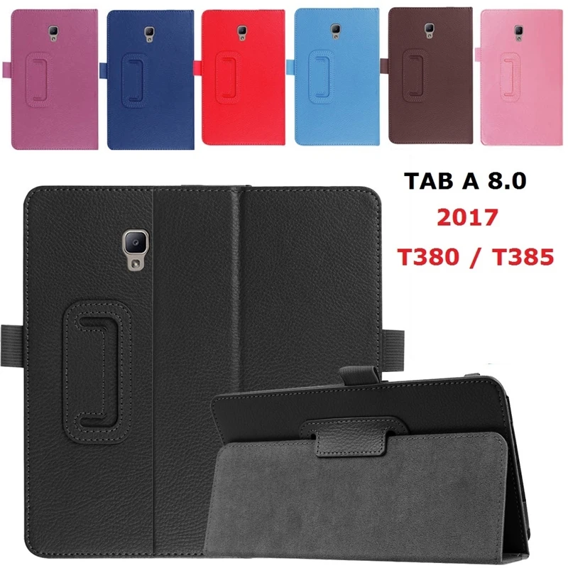 

Магнитный чехол-подставка для Samsung Galaxy Tab A 8,0 дюйма, 2017 дюйма, умный чехол из искусственной кожи с функцией автоматического сна для Samsung T380, T385,...
