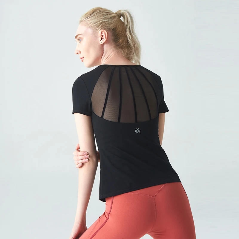 Женские футболки жилет для йоги девушек короткий рукав топ спортивные рубашки