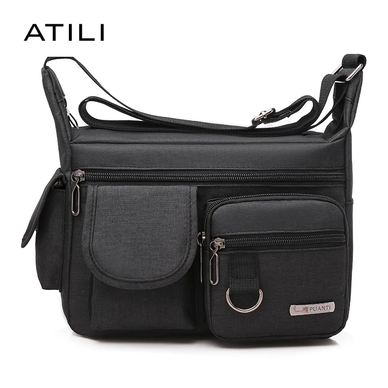 

2021 New Men's Bags Light Nylon Waterproof Shoulder Bag Casual Travel Tote Crossbody Bags Waterproof Business handbag for men