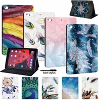 tablet case for apple ipad 2021 9th generation 10 2 inch feather series tablet foldable scratch resistant stand case pen