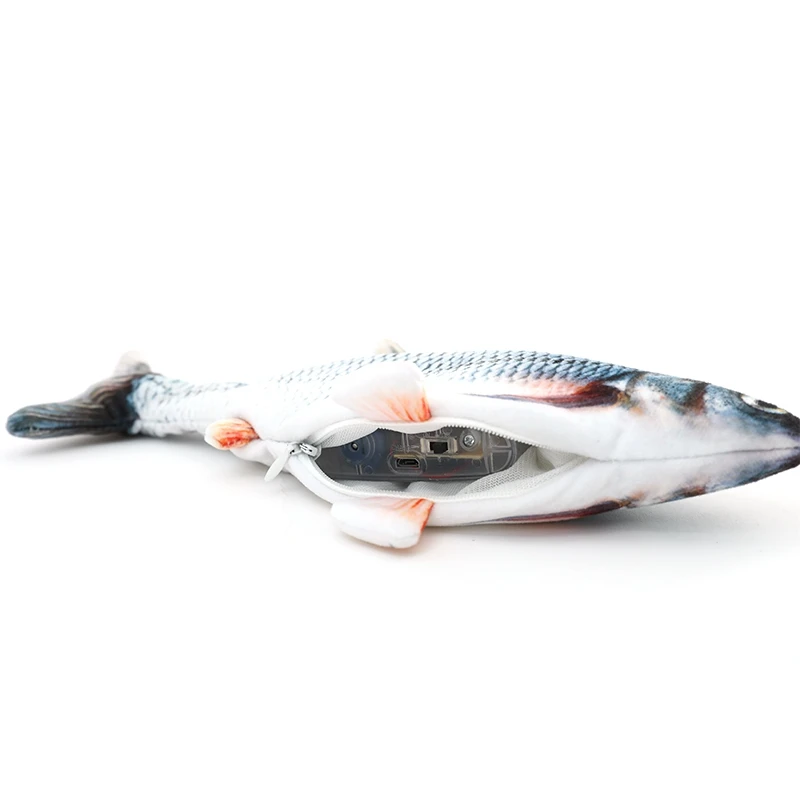 Игрушки для кошек электрическая имитация рыбы перезаряжаемая от USB игрушка