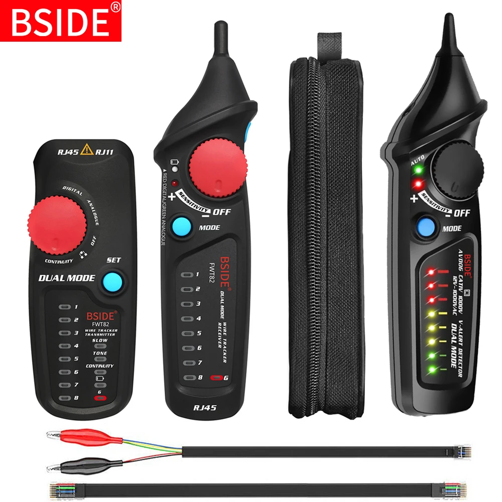 Сетевой кабель BSIDE FWT82 двухрежимный Тонер для телефонных проводов RJ45 и RJ11