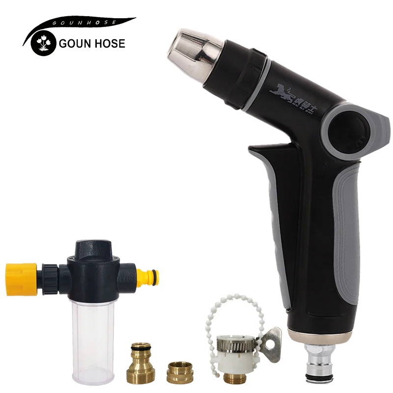 

Hot Sale High Pressure Water Gun Cleaning Car Washing Machine Garden Watering Hose Nozzle Sprinkler Foam Water Gun Direct Sales