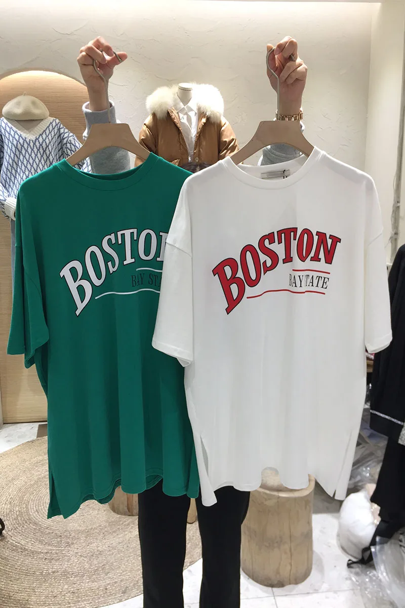 

T-Shirt Women Charming Graphic Print Korean Streetwear Female Casual