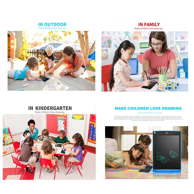 

8.5/10/12 inch LCD Writing Board Children's Drawing Graffiti Board Interest Training Indoor And Outdoor Interactive Toys Gifts