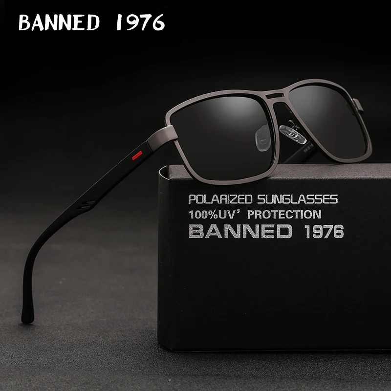 Новый дизайн солнцезащитные очки брендовые Мужские поляризационные квадратные