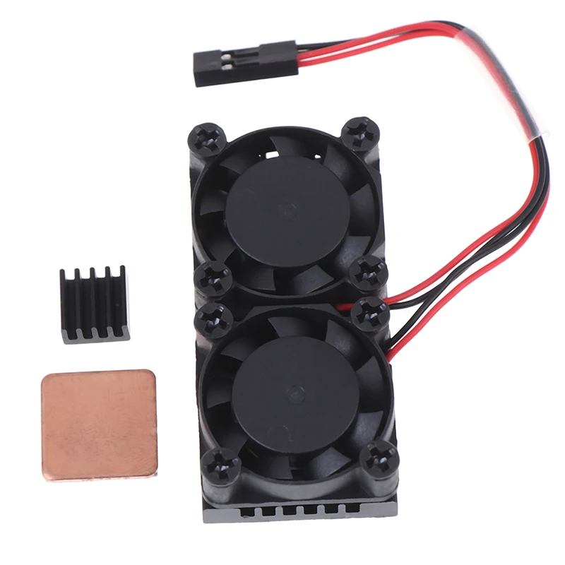 

Heat Sink Double Cooling Fan Radiator Kits for Raspberry Pi 2B/3B/3B+ High Quality 56mm * 25mm*13mm
