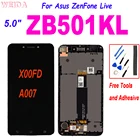 ЖК-дисплей AAA + 5,0 дюйма для Asus ZenFone Live ZB501KL X00FD A007, сенсорный экран с дигитайзером в сборе с рамкой для Asus ZB501KL LCD