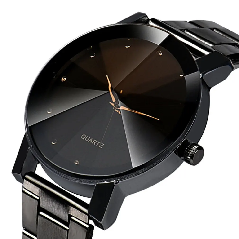 Drop Shipping Men Stainless Steel Quartz Watch Round Dial Simple Watch Business Sports Wrist Watch reloj mujer relogio feminino