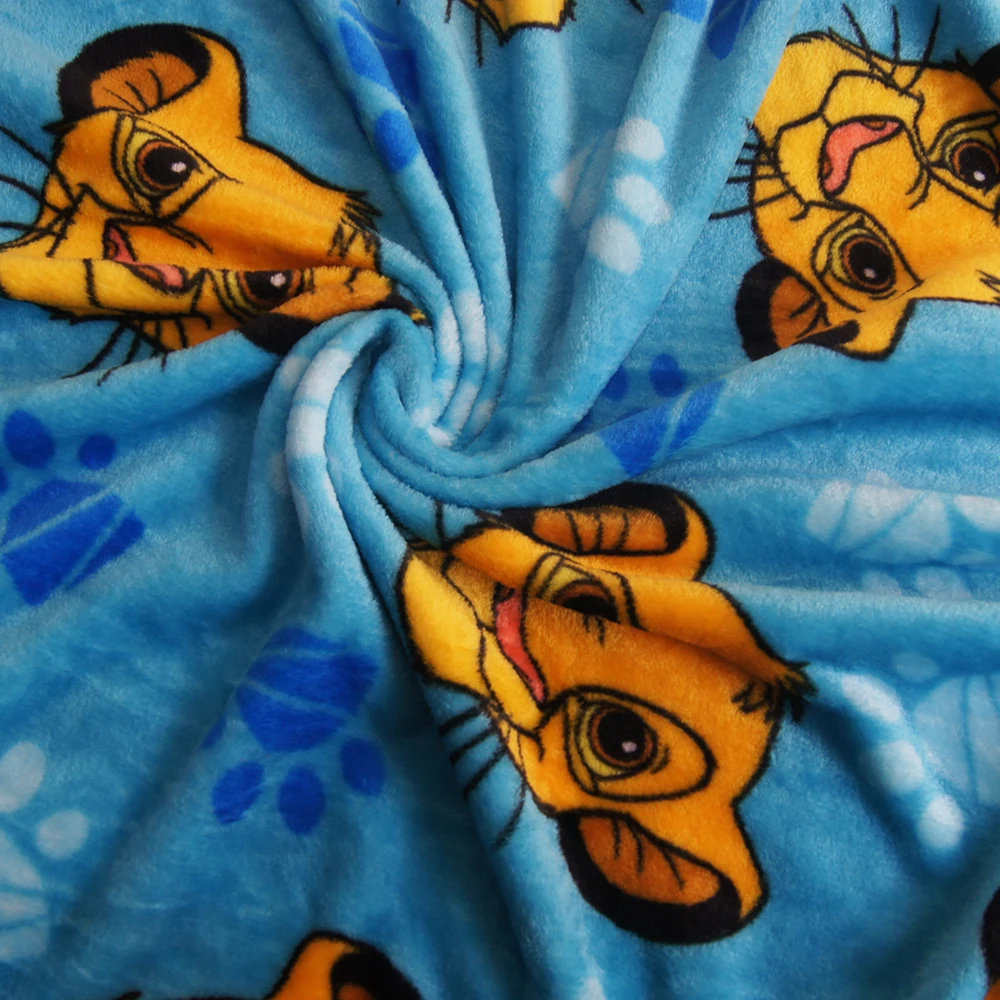 Disney белый и желтый Симба Король Лев Нала теплое фланелевое одеяло для малышей