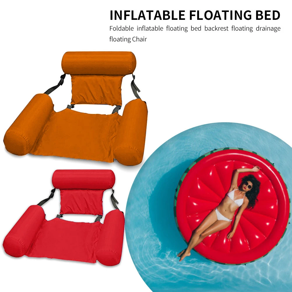 

PVC Summer Inflatable Foldable Floating Row Swimming Pool Water Hammock Air Mattresses Bed Beach Water Sports Lounger Chair