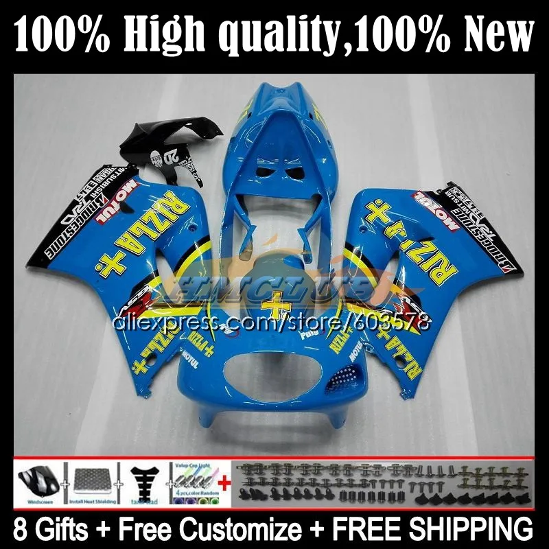 

Корпус для SUZUKI RGV250 RGVT-250 VJ 23 98 RGVT250 19CL.4 RGVT RGV 250 SAPC VJ23 97 98 RGV-250 1997 1998 обтекатель OEM RIZLA blue