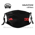 Забавная крутая маска-фильтр Bull 33, черная версия, номер номера Автомобиля, номер водителя, номер пилота, Grand Prix 33 Racing