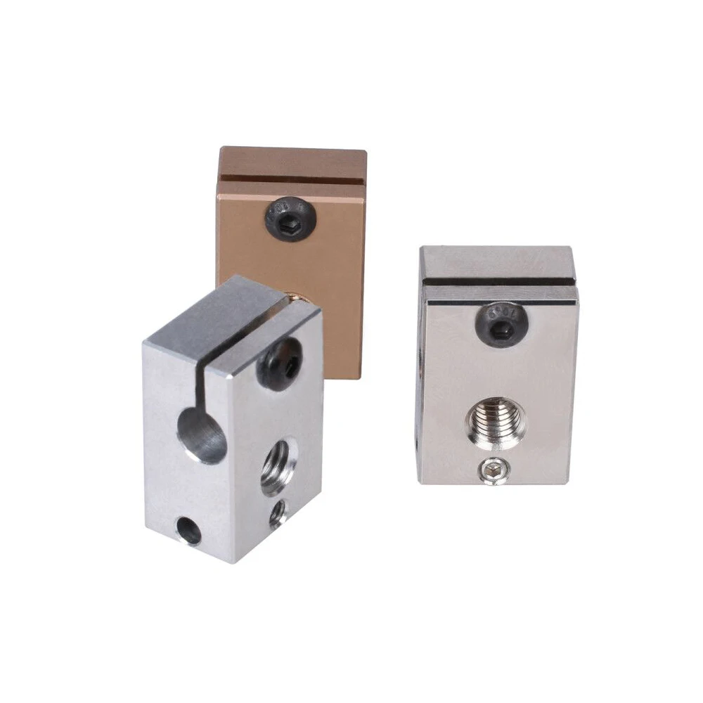 V6 нагревательный блок покрытая медь латунь алюминий высокое качество для E3d Hotend