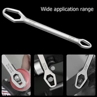 greener universal torx wrench adjustable glasses wrench 8 22mm ratchet wrench spanner for bicycle motorcycle car repairing tools