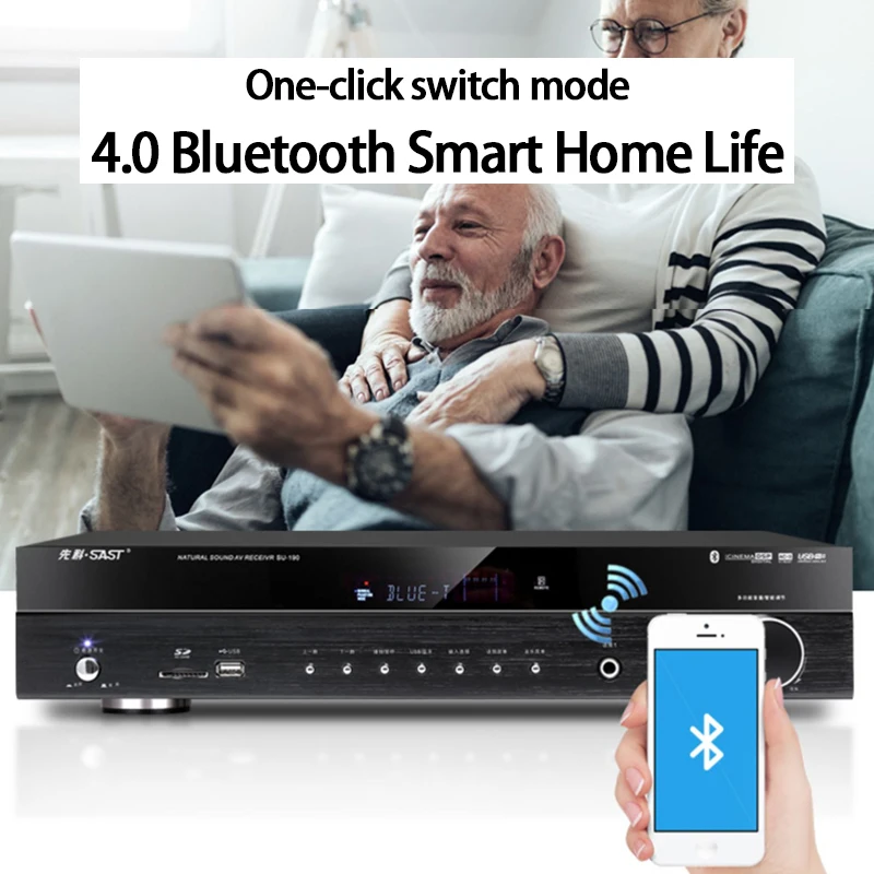 Мощный сабвуфер KYYSLB 500/650 Вт 8 16 Ом 220 в 5 1 Hi Fi Bluetooth усилитель сценическое аудио