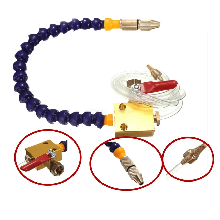 

Cooling Sprayer Mist Coolant Lubrication Spray System for 8mm Air Pipe CNC Lathe Milling Drill Engraving Machine Tool