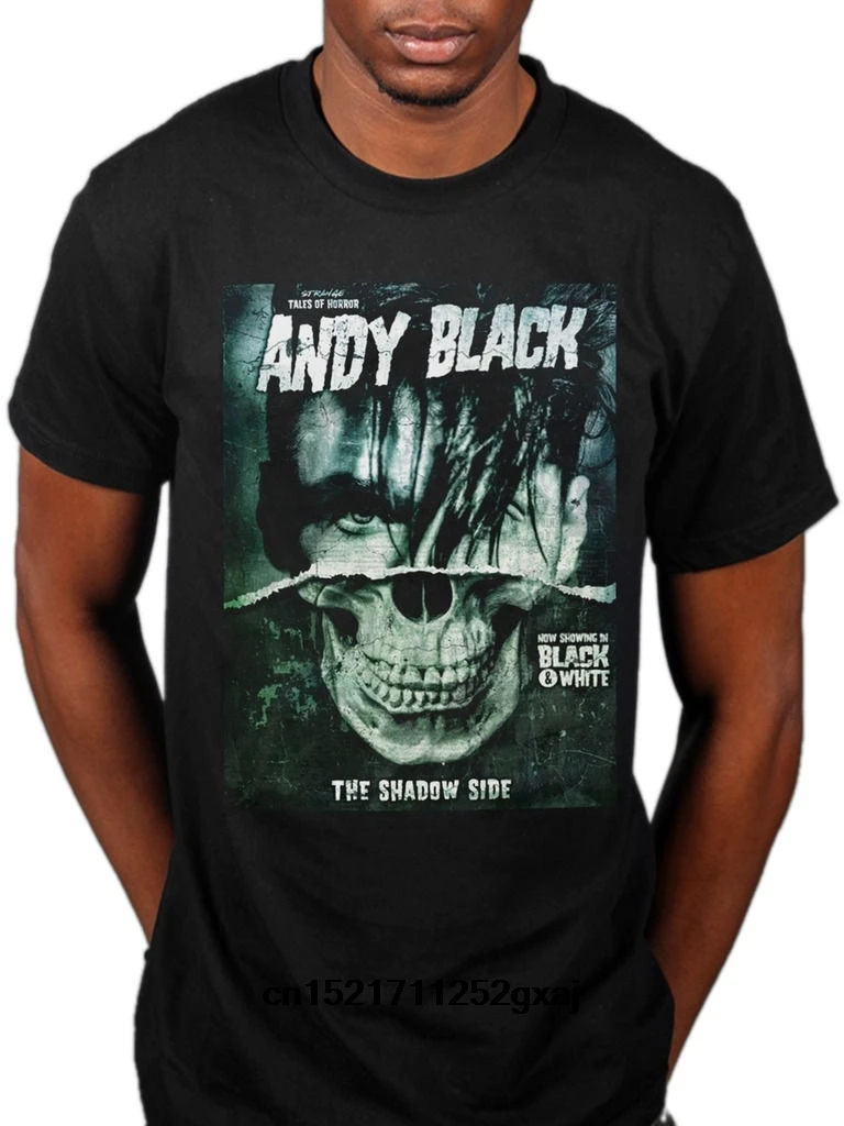 Мужская футболка официальный Andy Black The Shadow Side музыкальный альбом Merch American Fa