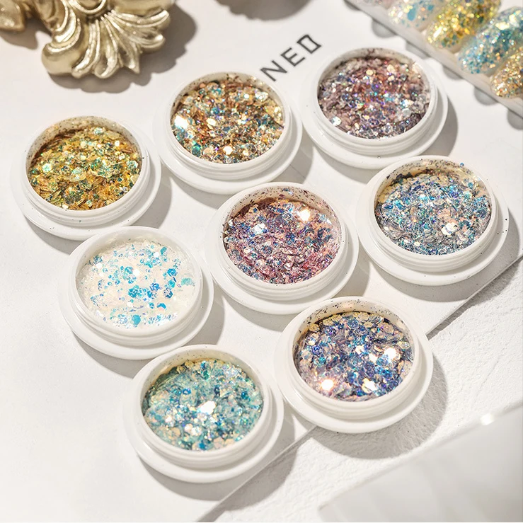1 набор блестящий порошок для дизайна ногтей | Красота и здоровье