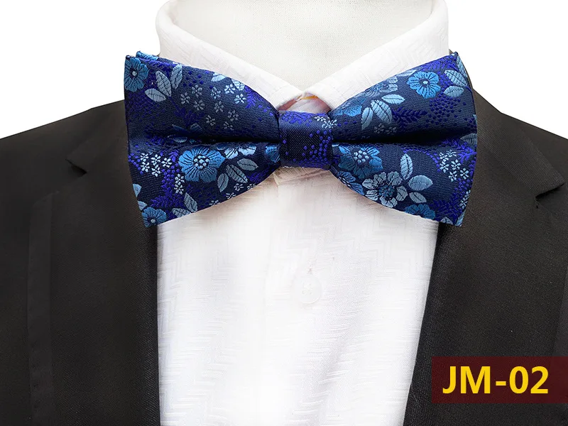 JM02 Новинка, 18 цветов, мужской галстук-бабочка, Модный корейский цветочный галстук-бабочка, роскошные шелковые мужские аксессуары, галстук-бабочка для свадебной вечеринки - Цвет: JM02