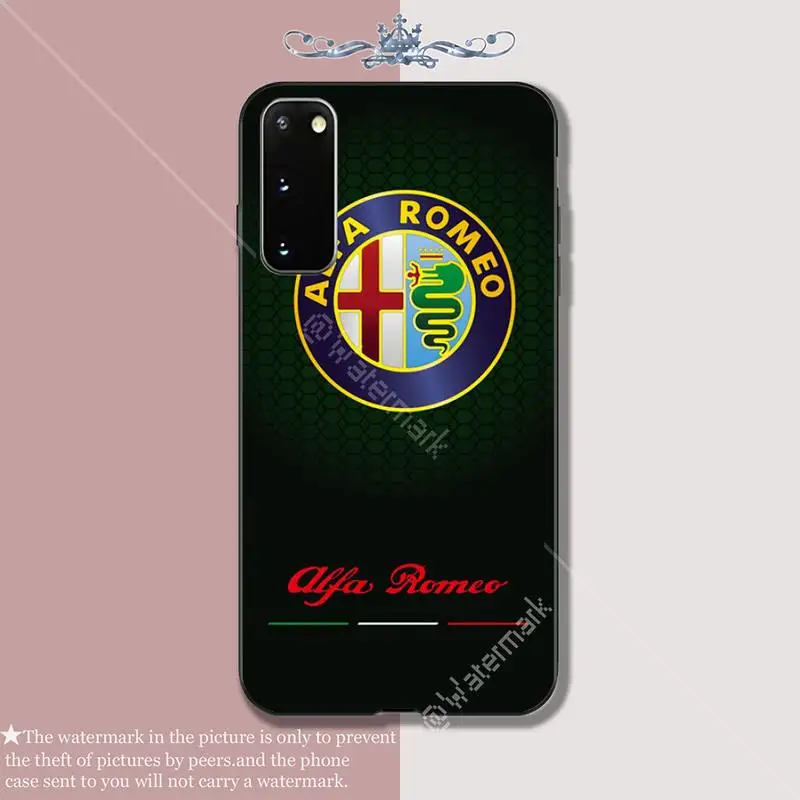 Роскошный силиконовый чехол для телефона Alfa romeo giulietta Samsung galaxy s6 s7 edge s8 s9 s10 lite s20 ULTRA