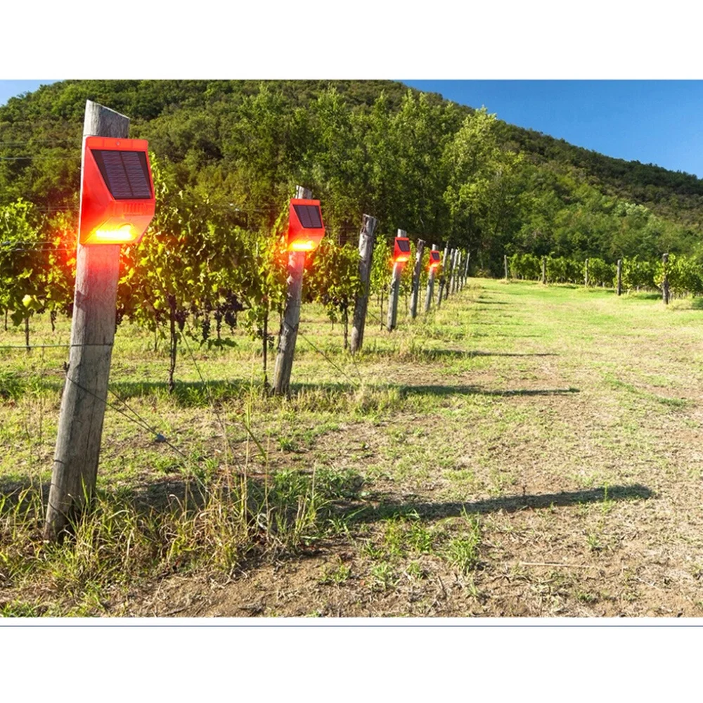 Солнечная сигнализация 8 светодиодов 2 режима индукционный инфракрасный