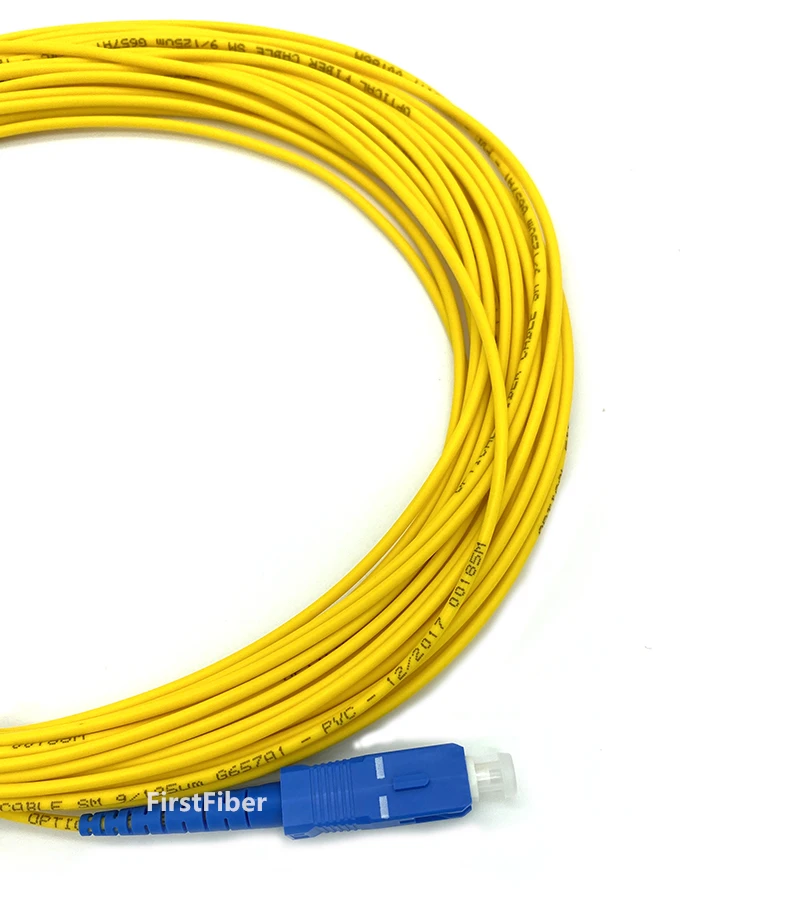 SC 10PCS SC UPC patch cable 3M Simplex mode fiber optic patch cord SC UPC 1M 2.0mm  FTTH fiber optic jumper cable 2m 5m 10m