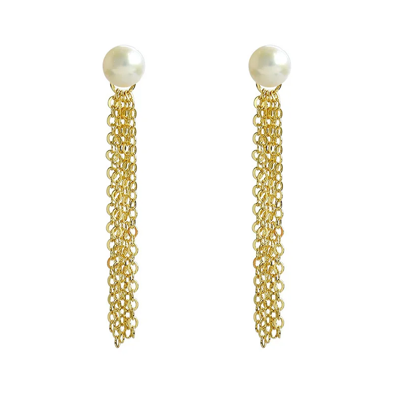 

Женские серьги-кисточки из серебра 100% пробы, с натуральным жемчугом