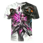 2021 г., рубашка для электронных видов спорта, игры Overwatch 3DT, мужская мода, Детская Повседневная рубашка для игры с боем боя