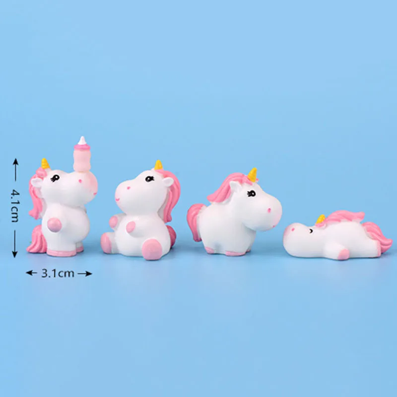 8 шт. статуя единорога лошади эльфа модель животного домашнее украшение