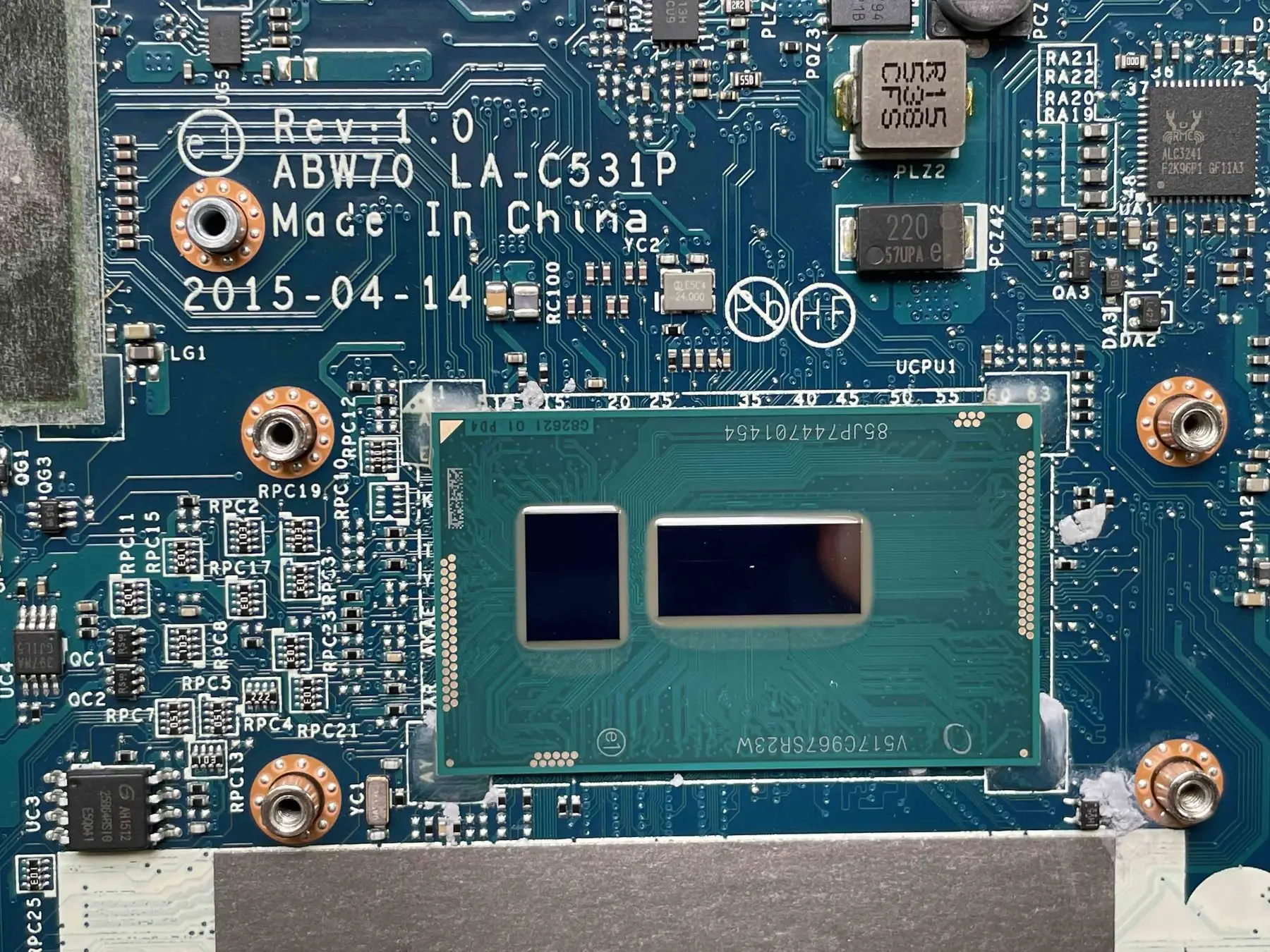 Оригинальная материнская плата для ноутбука HP 17-n LA-C531P DDR3 813681-601 системная |