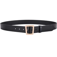 dropshipping new soft long cowskin belt solid genuine leather belts for women gold pin buckle strap fancy fashion for jeans gift