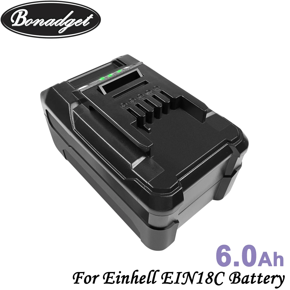 Bonadget 6000 мАч 18В заряжаемый литий-ионный аккумулятор для Einhell EIN18C замена PXBP-300 PXBP-600