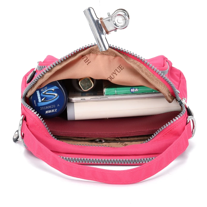 Сумки-мессенджеры Женская сумка через плечо женская Bolsa Feminina Mujer нейлоновая Водонепроницаемая большая однотонная пляжная Женская дорожная сумка