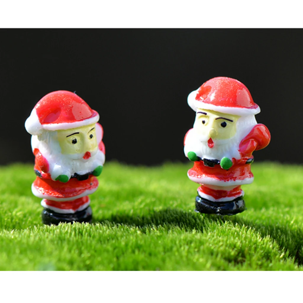 10 шт. миниатюрный микро бонсай для пейзажа орнамент фея DIY Декор Санта