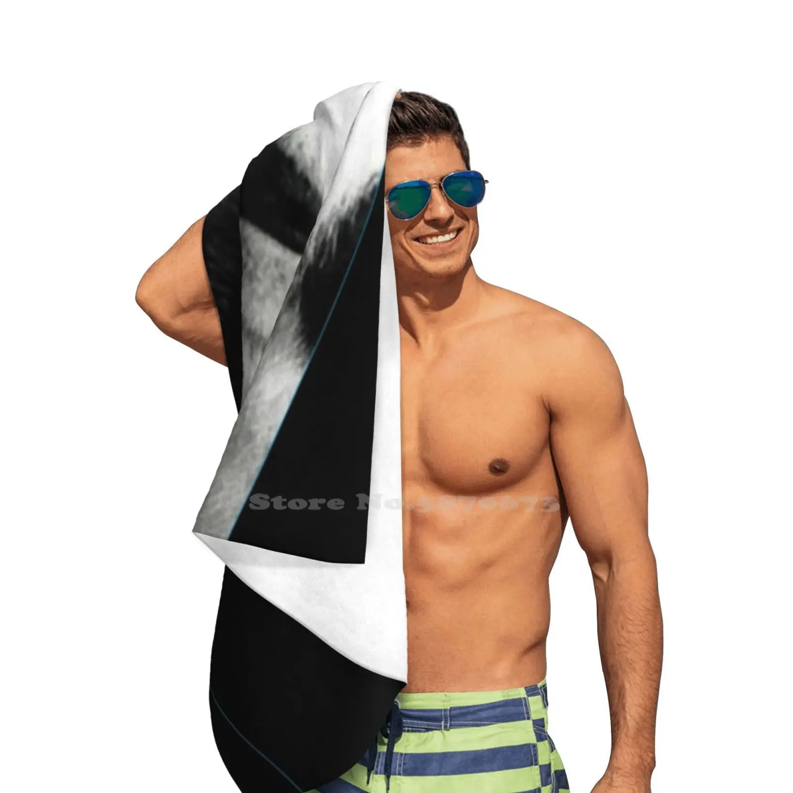 Маска пляжные полотенца панда быстросохнущие спортивные для защиты собак с