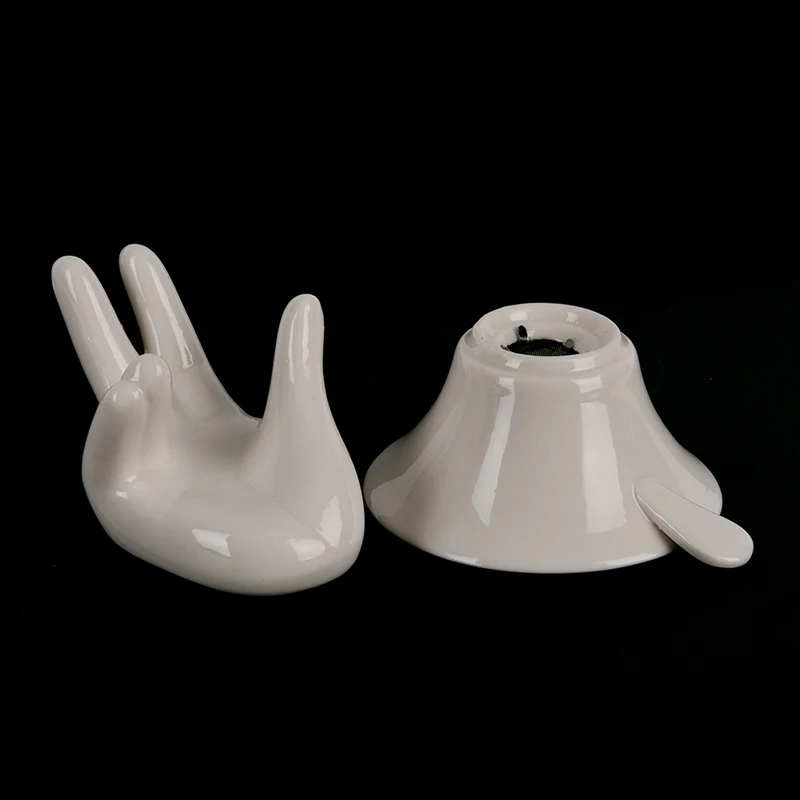 Цельный фарфоровый сетчатый фильтр кунг фу для чайной воронки с держателем и