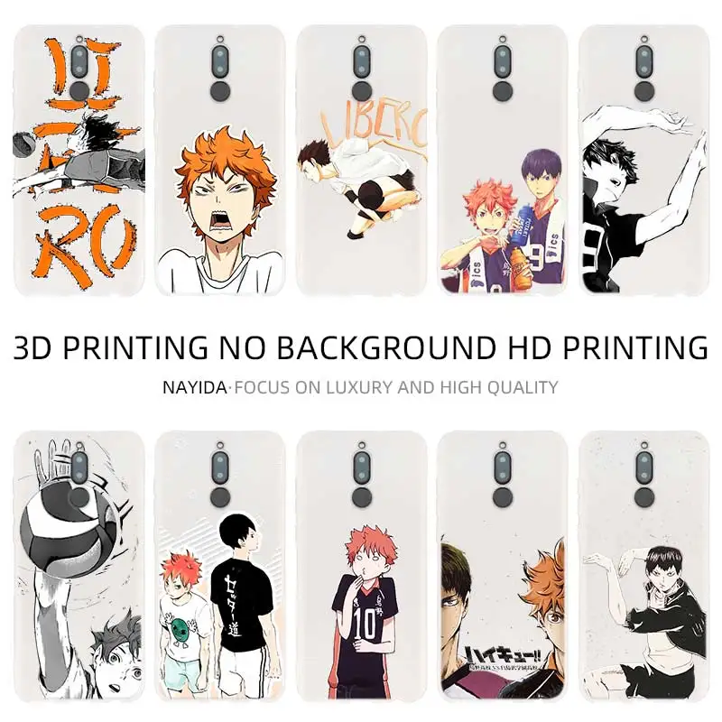Чехол для телефона Huawei Mate 30 20 10 Lite Pro Cover Y7 Y9 2019 2018 2017 Nova 5i 4 3 Haikyuu Anime Fundas|Бамперы| |