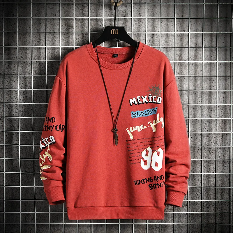 

2021 Men Crewneck Sweatshirt Harajuku Oversized Japanese Streetwear Black Hoodie Autumn Hip Hop Sweatshirts Hoodies Male Tops