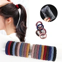 hair tie solid 5pcs thicker colorful ponytail holder elastic hair tie band knitted hair rope for women