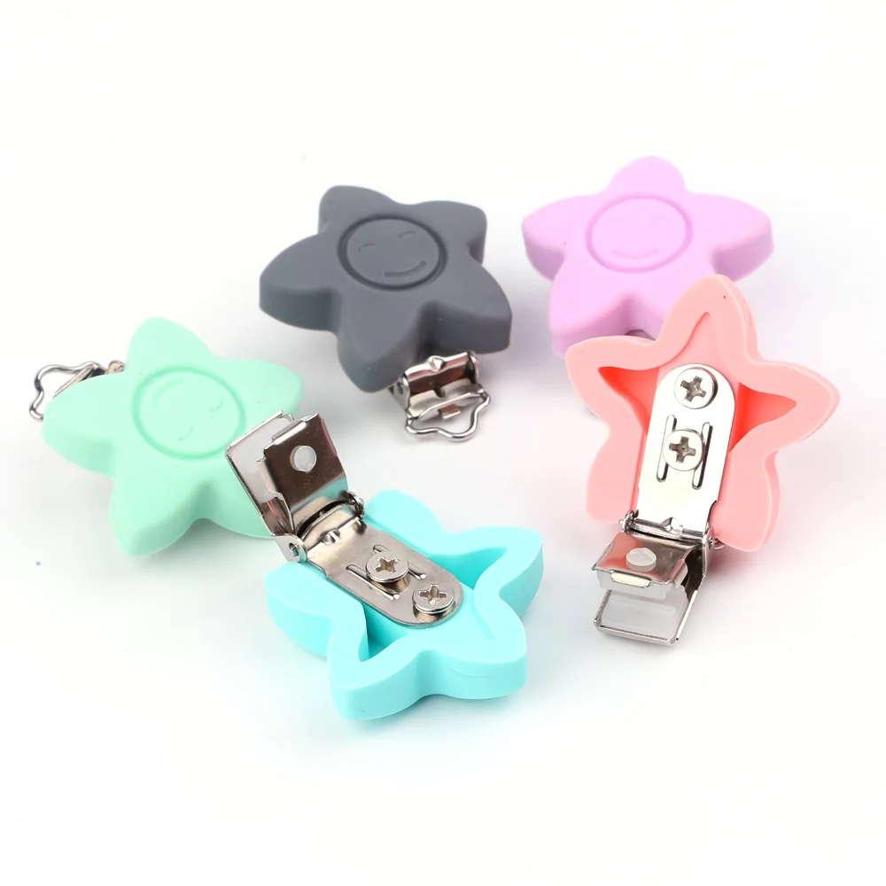 TYRY.HU 2pc Baby Pacifier Chain Dummy Clips Teething Silicone Holder Soothing Pacifier Clips And Accessories BPA Free